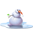 Картинки Иконка тающего снеговика
