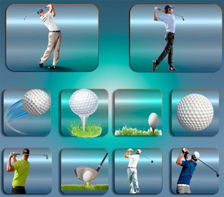 Картинки Картинки на прозрачном фоне - Игра в гольф