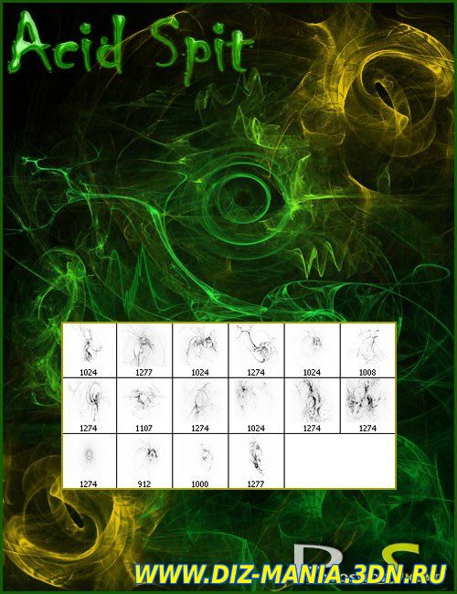 Картинки Скачать кисти Acid Spit