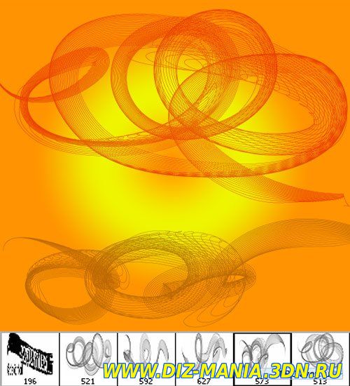 Картинки Скачать кисти спиральные линии для фотошопа