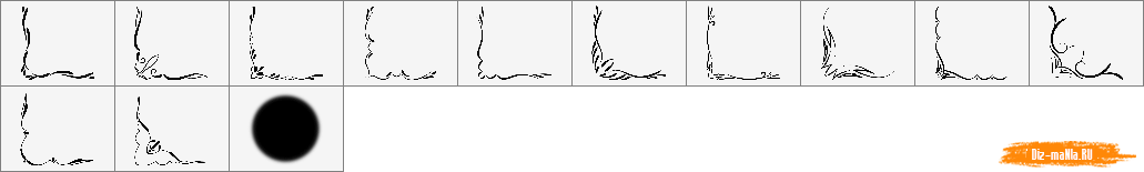 Картинки Скачать кисти декоративные углы